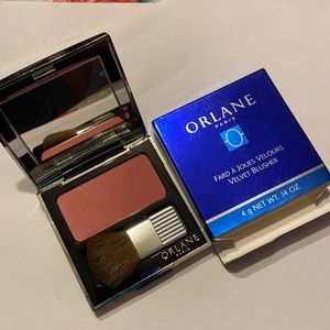 Blush Orlane Paris rose poudre 25 vintage 1990 metal compact